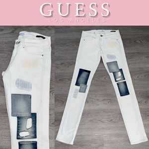 NEW Guess Los Angeles Low Rise Patchwork Jegging25